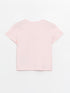 LC Waikiki Crew Neck Printed Baby Girl T-Shirt and Shorts 2-Piece Set